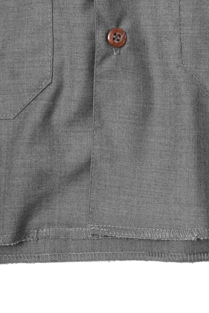 4 POCKET CUBAN SHIRT IN IRON GREY