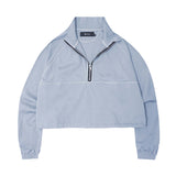 M+ QUARTER ZIP L/S TEE V2 IN SIERRA BLUE