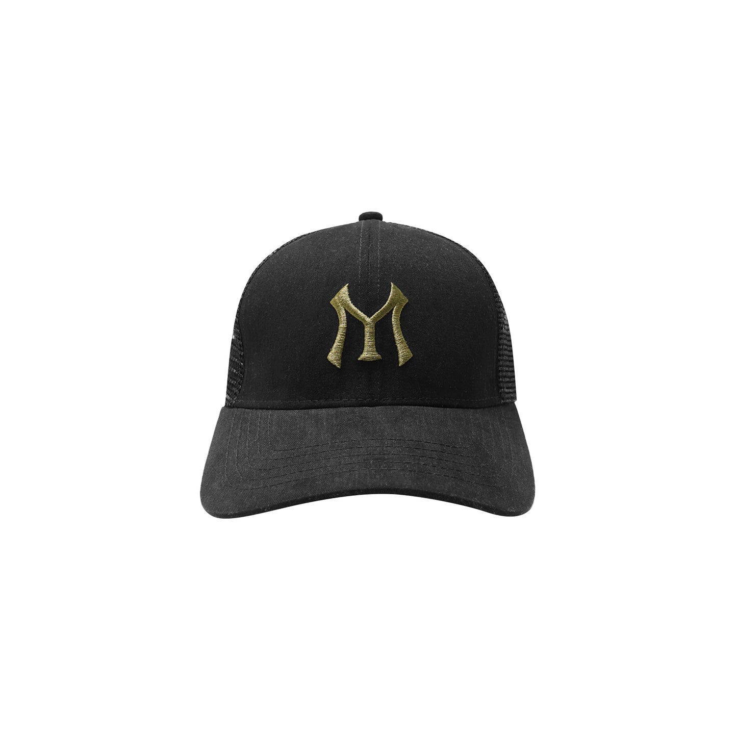 "HITTER" TRUCKER HAT IN ANTHRACITE/OLIVE