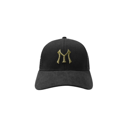 "HITTER" TRUCKER HAT IN ANTHRACITE/OLIVE