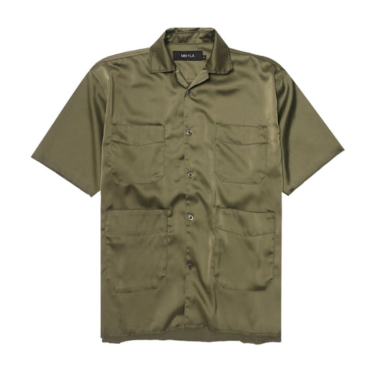 4 POCKET CUBAN SHIRT IN CELADON