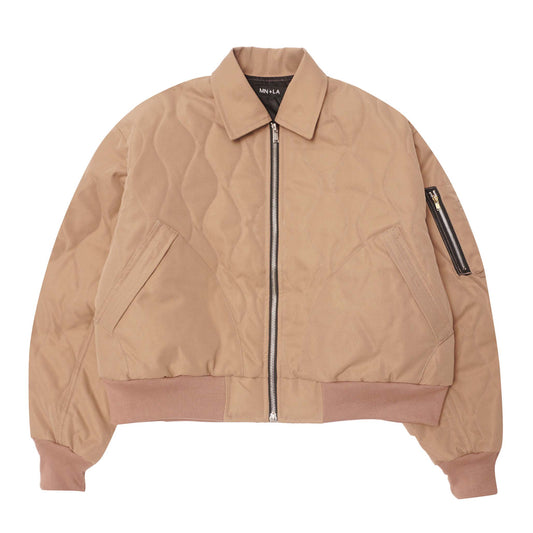 FLIGHT BOMBER JACKET IN CHAMPAGNE