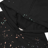 "PAINT SPLAT" LITTLE HUMAN™ HOODIE IN CAVIAR