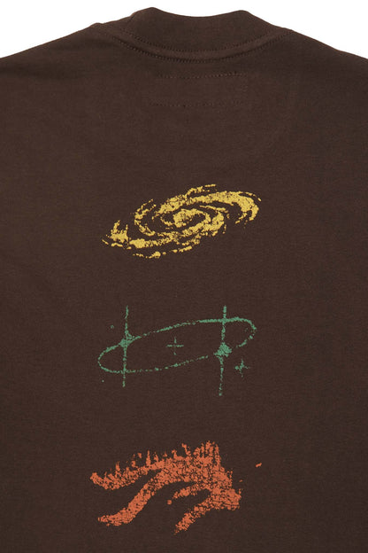 "COSMIC UNION" ULTRA HEAVY TEE IN WOOD