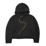 CUTOFF HOODIE IN ANTHRACITE