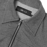 ZIP TRUCKER JACKET V2 IN STEEL BLUE