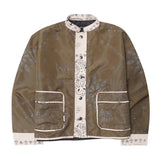 SHIFU JACKET IN OLIVE PAISLEY