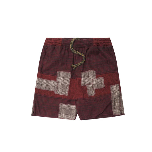 "MERLOT PLAID" LOUNGE SHORTS