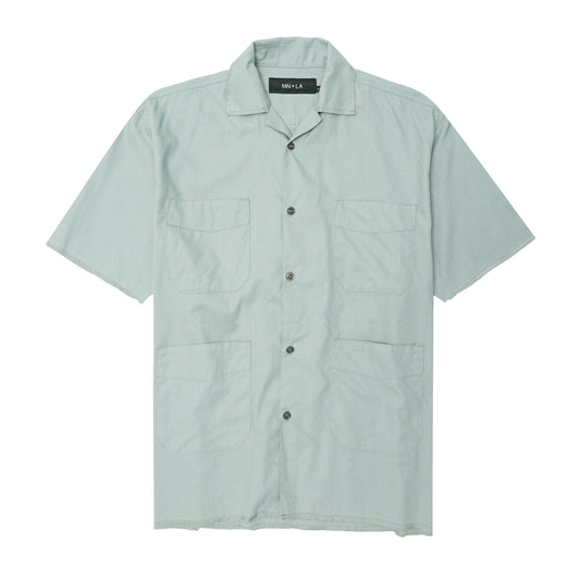 4 POCKET CUBAN SHIRT IN TEAL