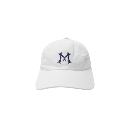 "HITTER" V3 6 PANEL HAT IN WHITE/NAVY
