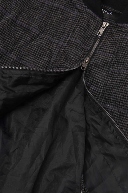 "THAI" BOMBER JACKET IN PIGEON PLAID/CITRON