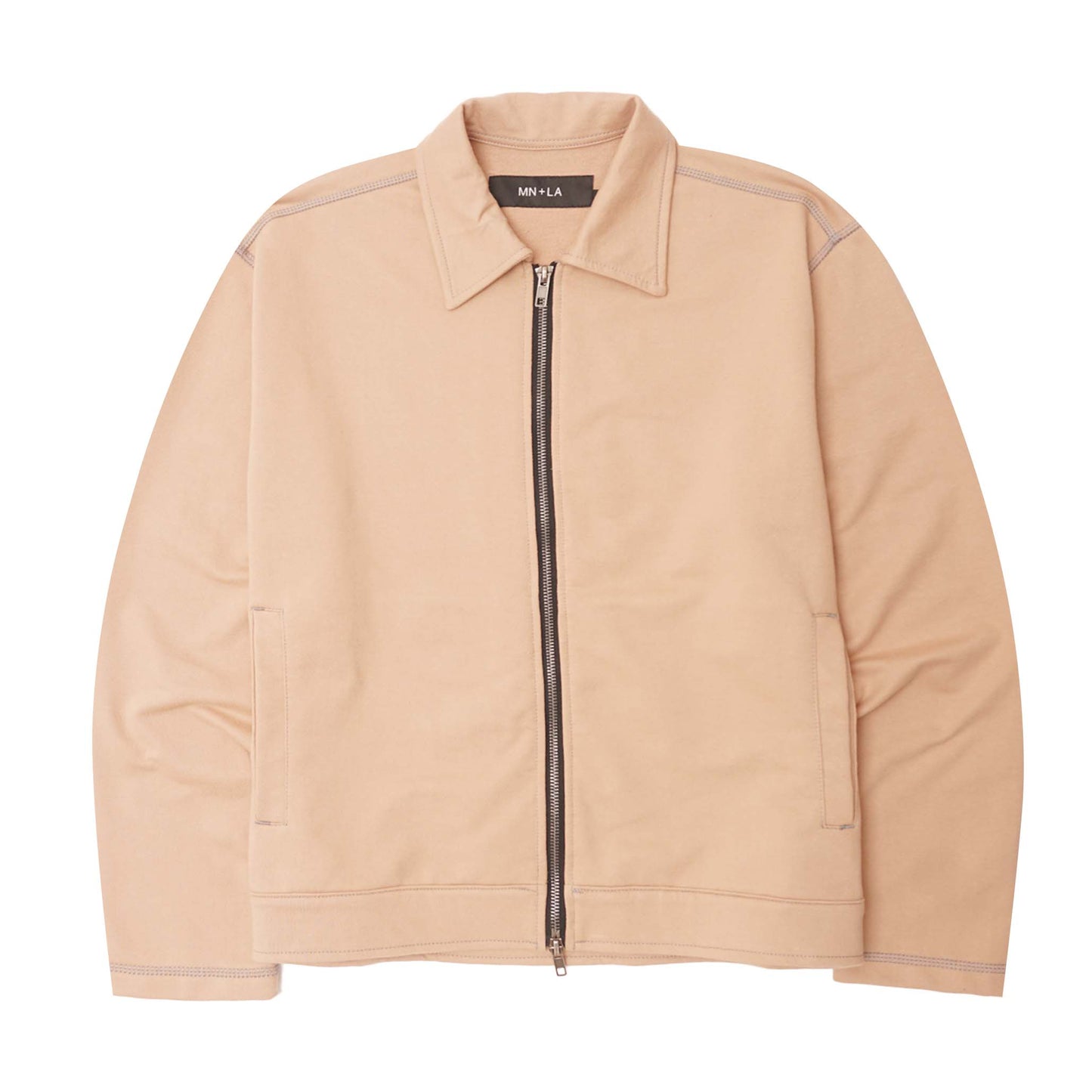 EXO™ ZIP TRUCKER JACKET IN WHEAT/HEATHER GREY