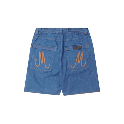 "TRUE BLUE" OVERPOCKET PHAT SHORTS