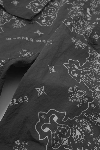 "PEACE PAISLEY" PHAT PANTS IN ANTHRACITE