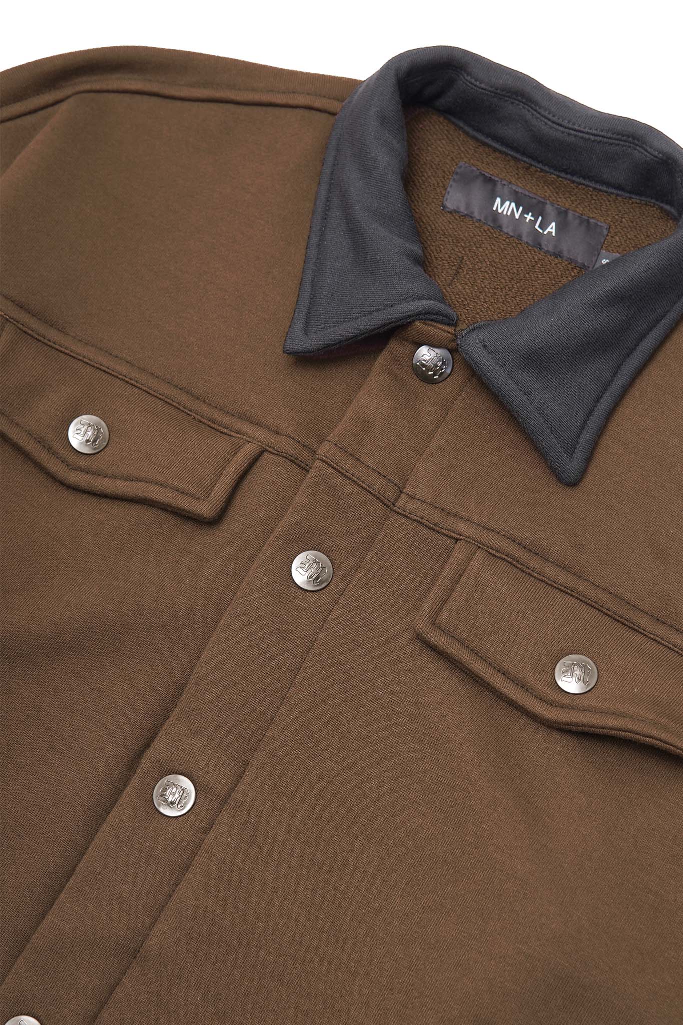 LOUNGE TRUCKER JACKET IN OLIVE DRAB