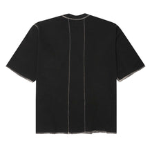 EXO™ PIQUE MOCK NECK TEE V5 IN CAVIAR/BONE