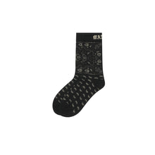 "PEACE PAISLEY" BANDANA SOCK IN ANTHRACITE