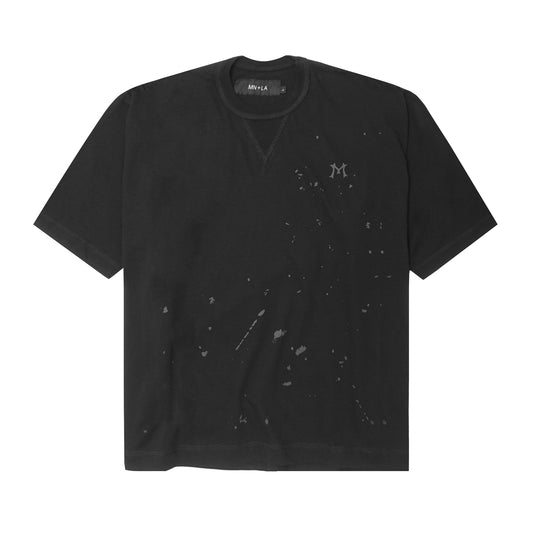 "HITTER" V3 MILITIA MOCK NECK LITE TEE IN RAVEN