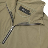 QUARTER ZIP L/S TEE V2 IN OLIVE
