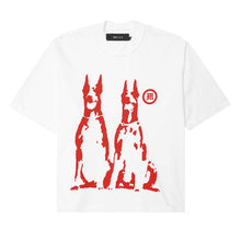 "HELL HOUNDS" TEE IN WHITE