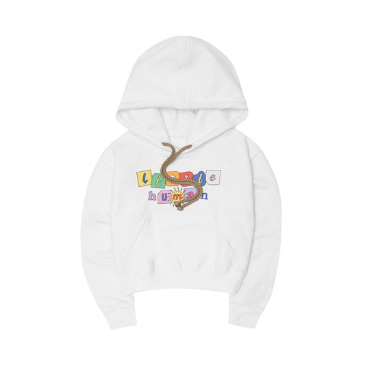 "SUN IS OUT" LITTLE HUMAN™ HOODIE IN WHITE