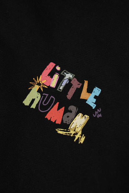 "CRAYONS" LITTLE HUMAN™ HOODIE IN ANTHRACITE