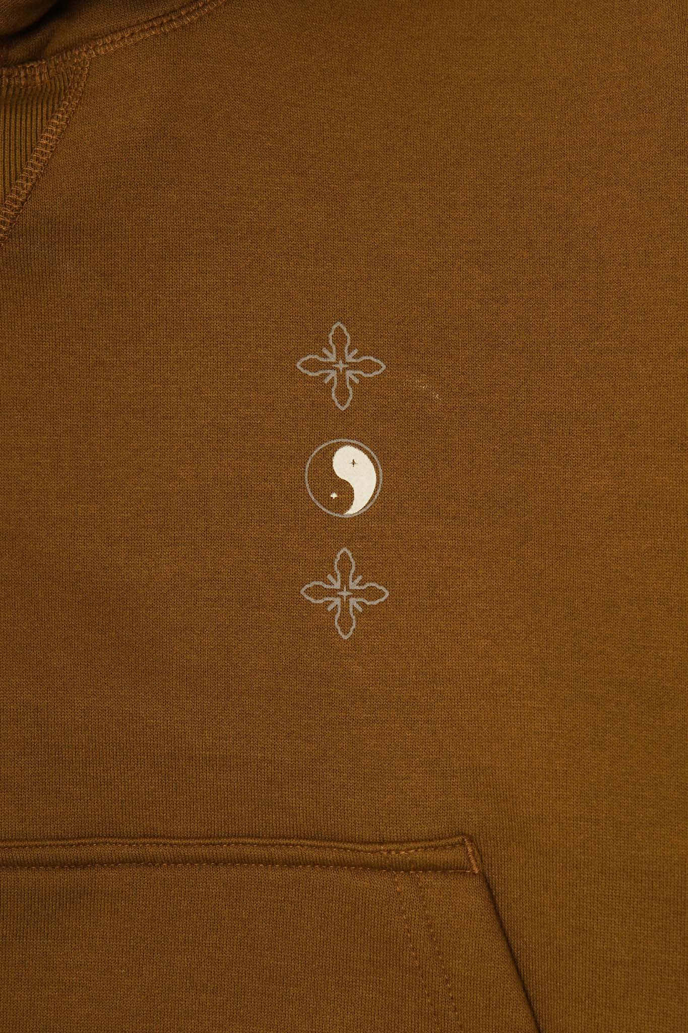 "BALANCE" HOODIE IN RUST