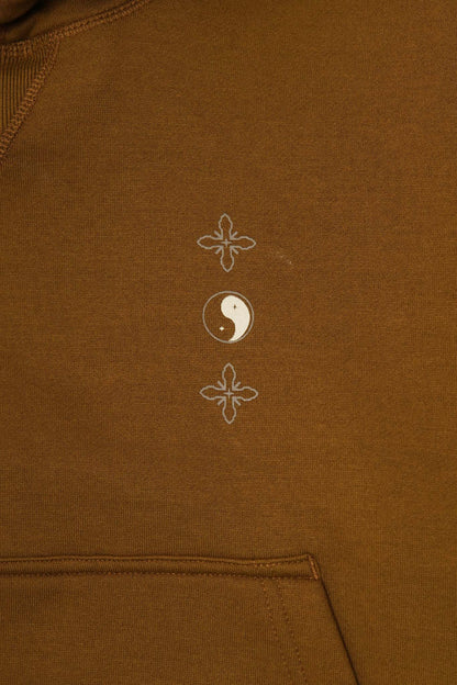 "BALANCE" HOODIE IN RUST