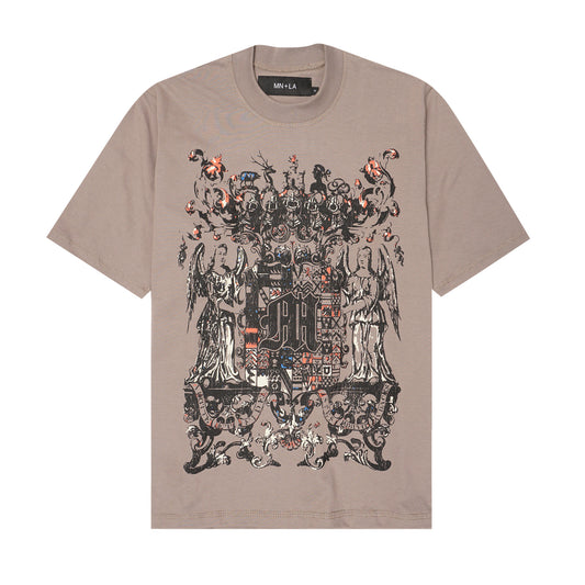 "M"$ DYNASTY" TEE IN TAN