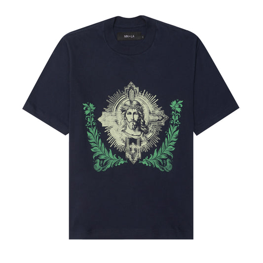 "IMMANUEL" TEE IN NAVY