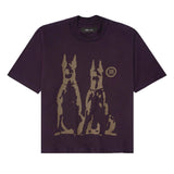 "HELL HOUNDS" TEE IN SHADOW PURPLE