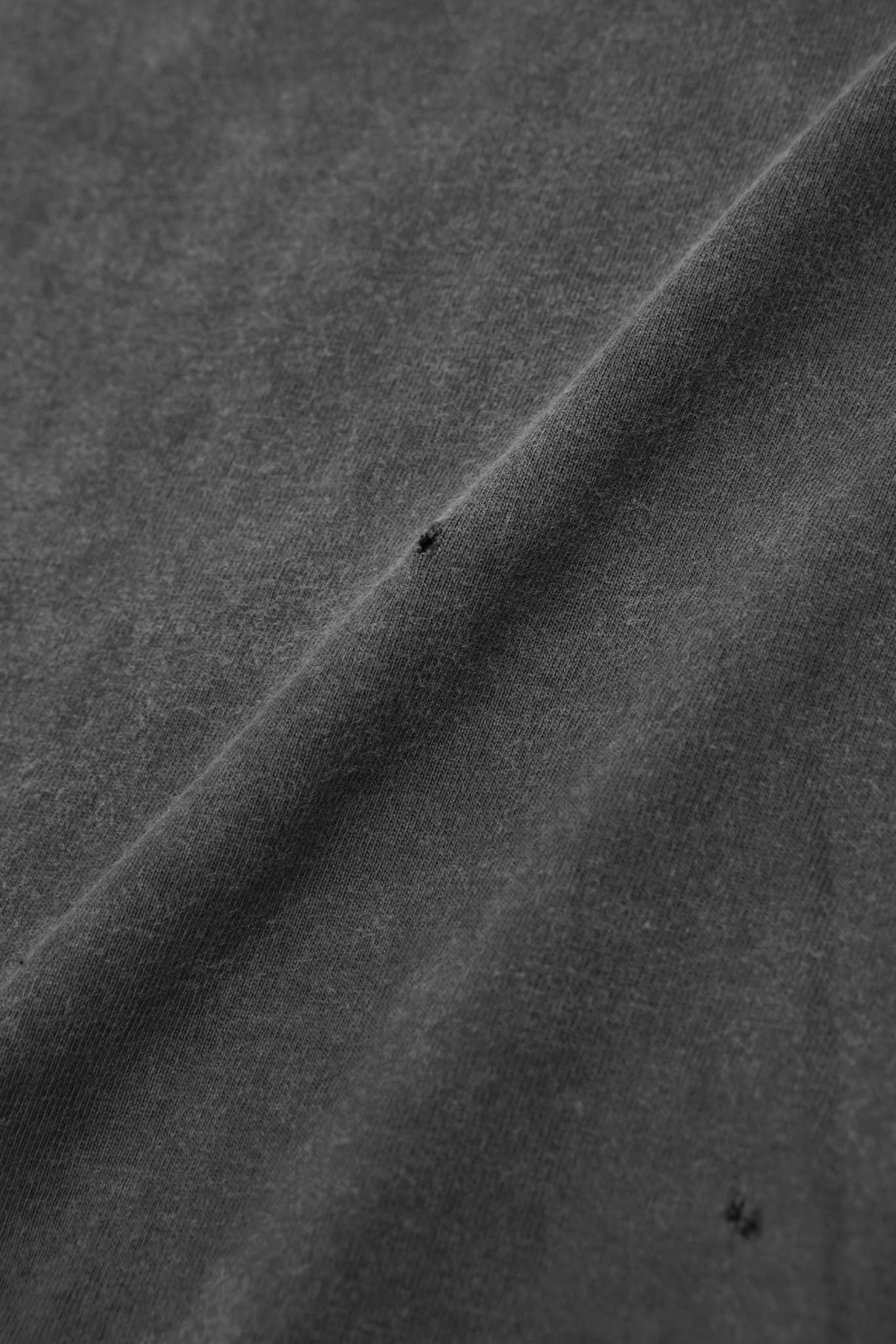 VINTAGE TATTERED LONGSLEEVE TEE IN GOLEM GREY