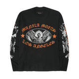 "ARCHANGEL" LONGSLEEVE TEE IN CAVIAR