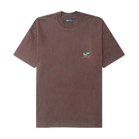 "RIDE OR DIE" TEE IN WOOD