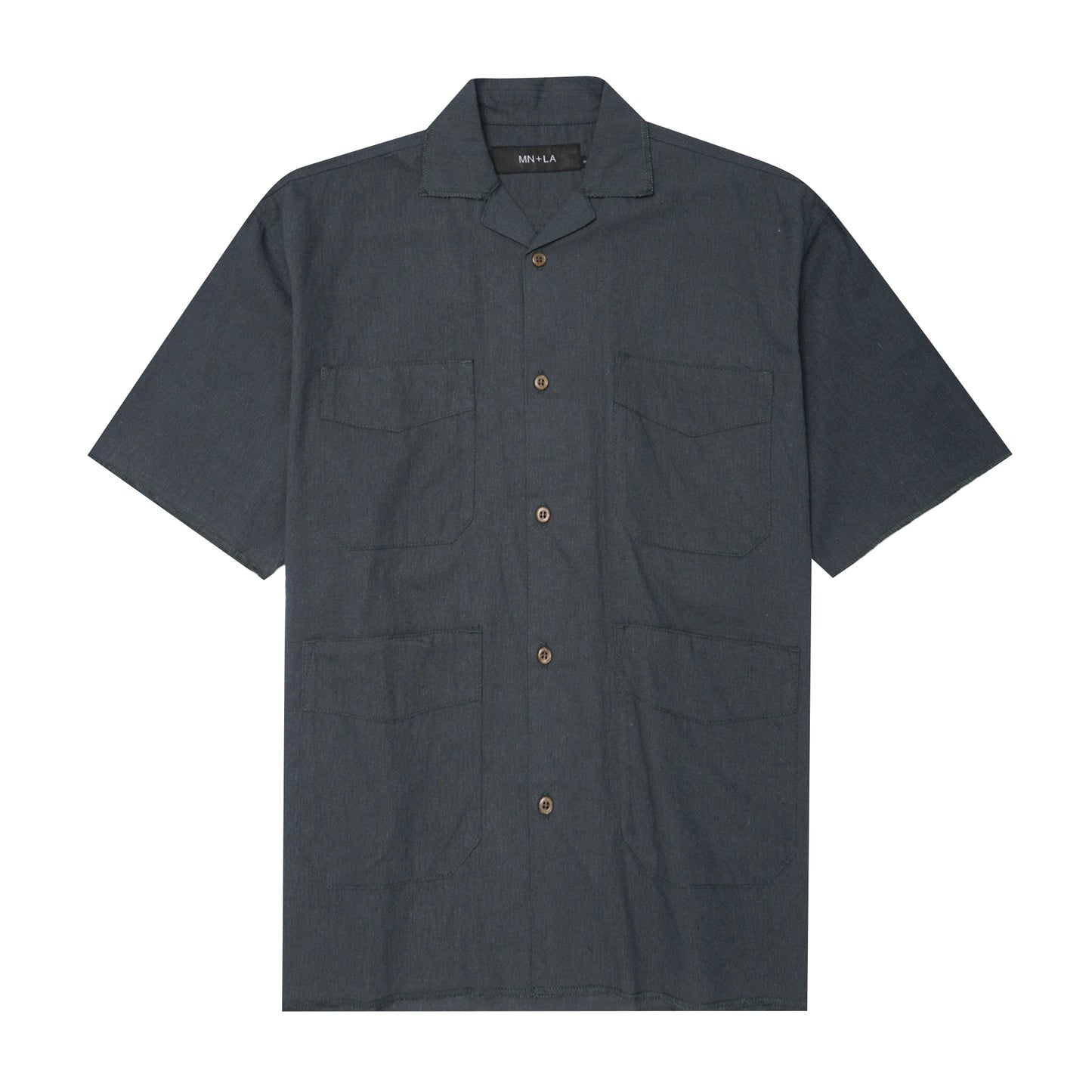 4 POCKET CUBAN SHIRT IN REGAL BLUE
