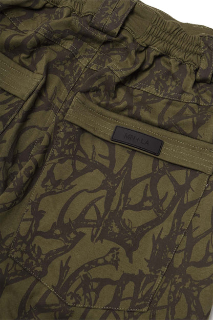 "VINES AND THORNS" OVERPOCKET PHAT PANTS IN OLIVE