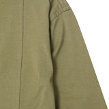 QUARTER ZIP L/S TEE IN OLIVE