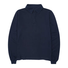 "CLUB" L/S POLO SHIRT IN NAVY