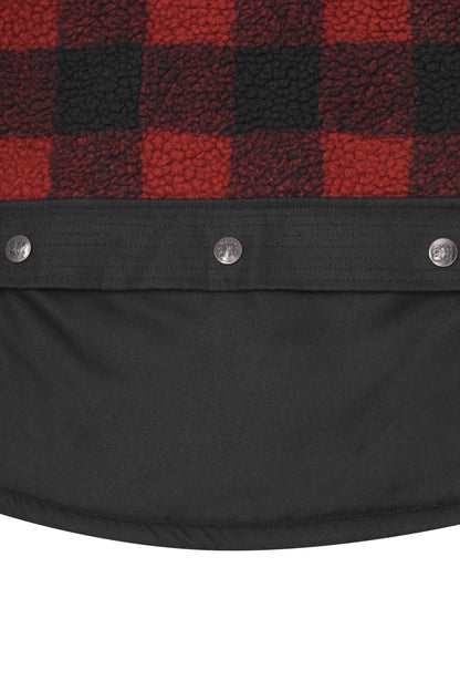 SHINOBI VEST IN CARMINE PLAID