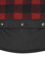 SHINOBI VEST IN CARMINE PLAID