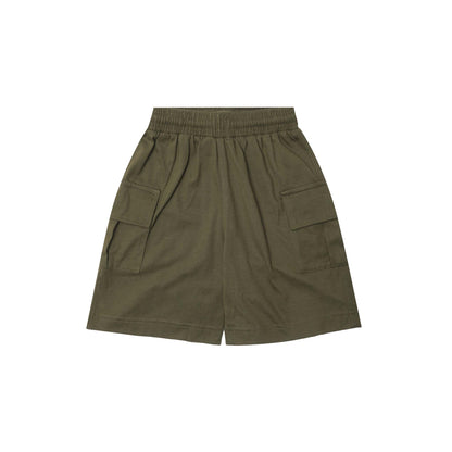 "ADVENTURE" LITTLE HUMAN™ SHORTS IN OLIVE