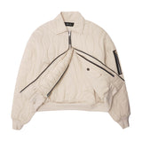 "FLOW" BOMBER JACKET IN CLOUD