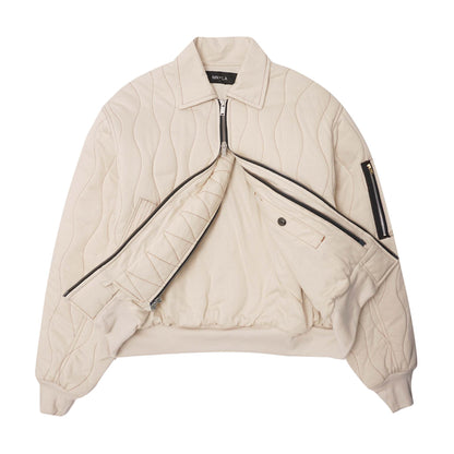 "FLOW" BOMBER JACKET IN CLOUD