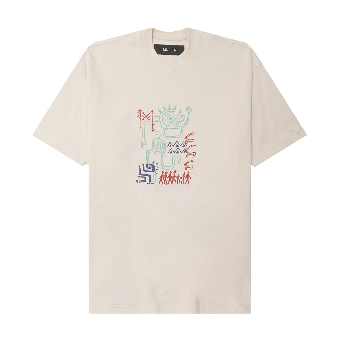 "SPIRIT WALKER" ULTRA HEAVY TEE IN OAT