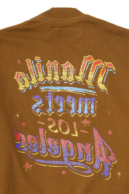 "CARNIVAL" ULTRA HEAVY TEE IN RUST