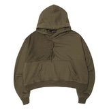 DECONSTRUCTED HOODIE IN OLIVE