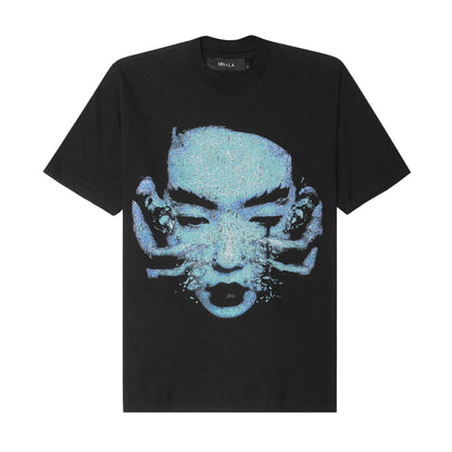 "TEARS IN THE RAIN" TEE IN CAVIAR