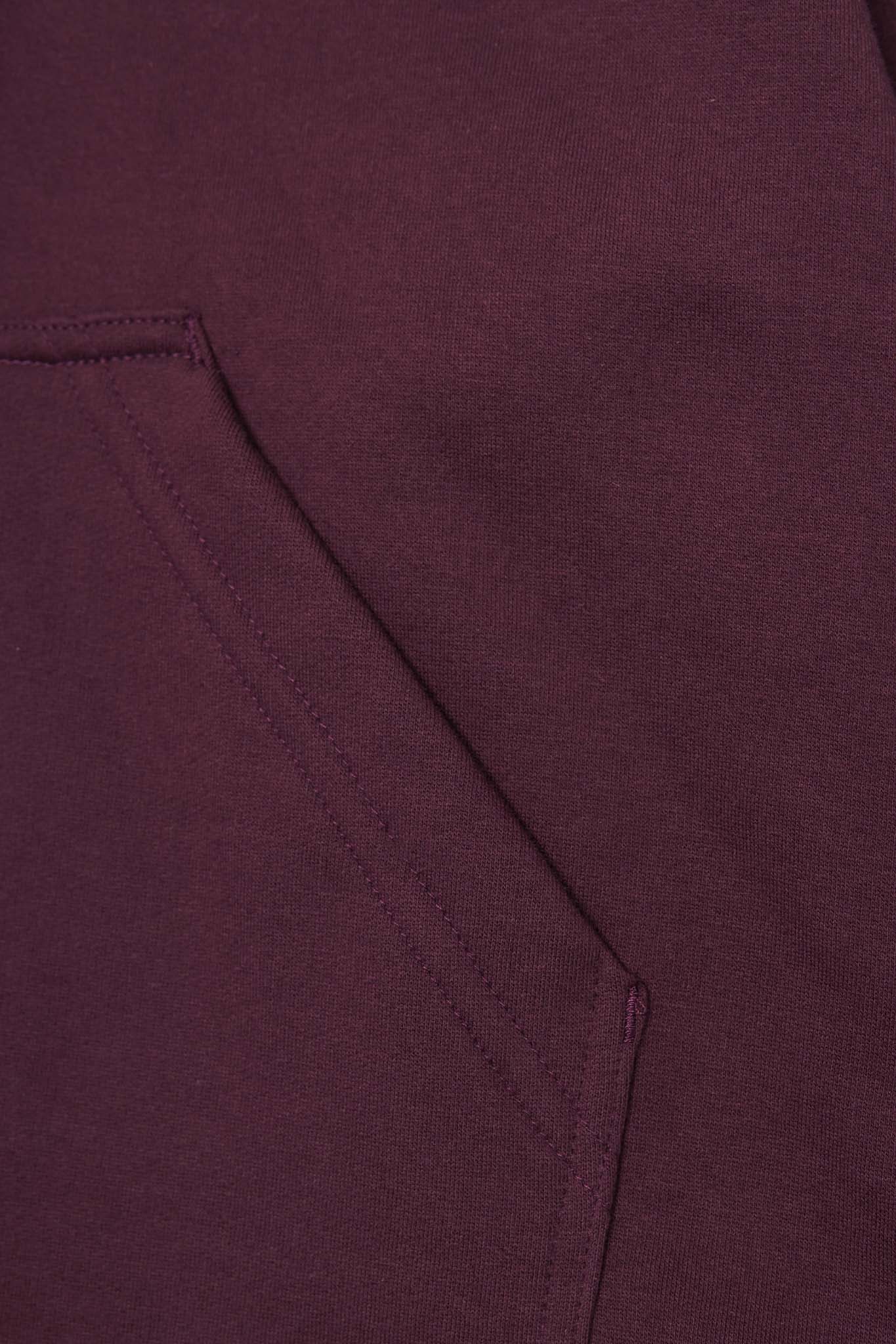 CUTOFF HOODIE IN WINE