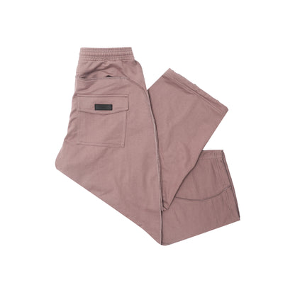 VEINS FRENCH TERRY PANTS IN MAUVE