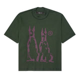"HELL HOUNDS" TEE IN HUNTER GREEN